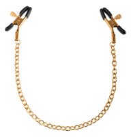 Voorbeeld: Nipple Clamps Nippelklemmen mit Kette in Gold