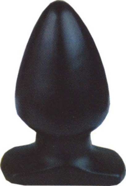 Zwart Analplug in maat Medium 9,7x5,4cm