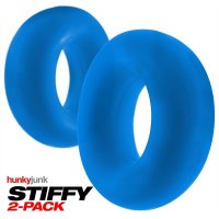 Voorbeeld: STIFFY 2 Pack Bull Cock Ringen - Teal Ice