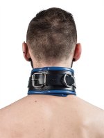 Voorbeeld: Sklaven Halsfessel mit blauer Polsterung