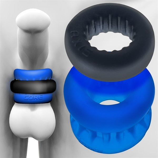 Oxballs ULTRACORE Core ball stretcher met Axis Ring - Blauw IJs