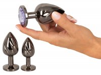 Voorbeeld: Luxe metalen buttplug set - anale training met stijl