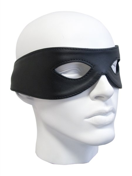 Zacht lederen oogmasker