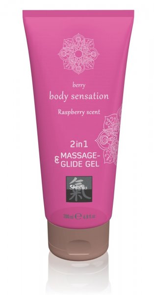 Massage &amp; Glide Gel 2in1 Frambozengeur